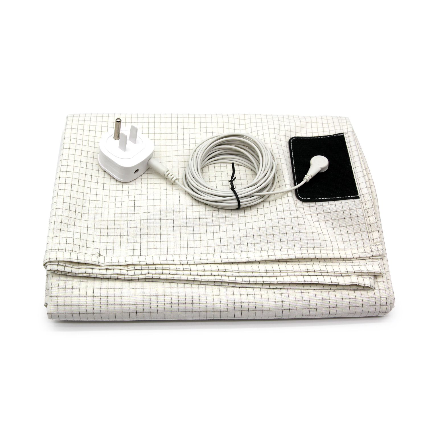 Dropshipping 10% Silver Grounding Earthing White Bed Sheets Sets King Size Cotton Healthy Energy For a Safe And Restful Sleep