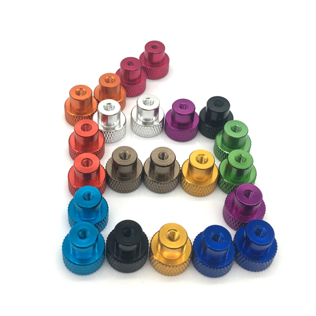 Wholesale Suppliers Online Motorcycle Aluminum Flat knurled thumb nuts knurled knob