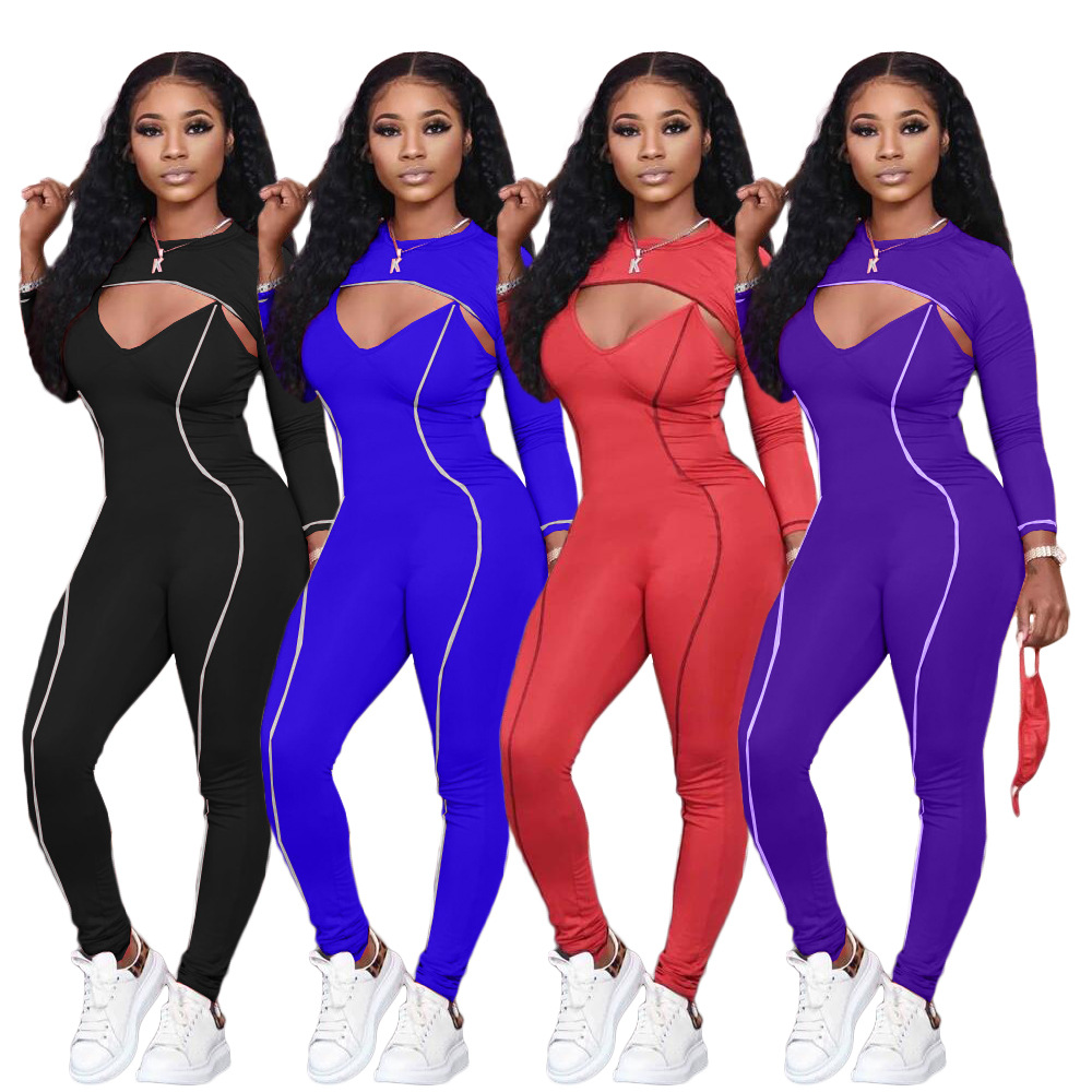 MD-2021012030 Spring 2021 Women Clothes 2 Piece Set Women Tracksuits Joggers Womens Two Piece Jumpsuit