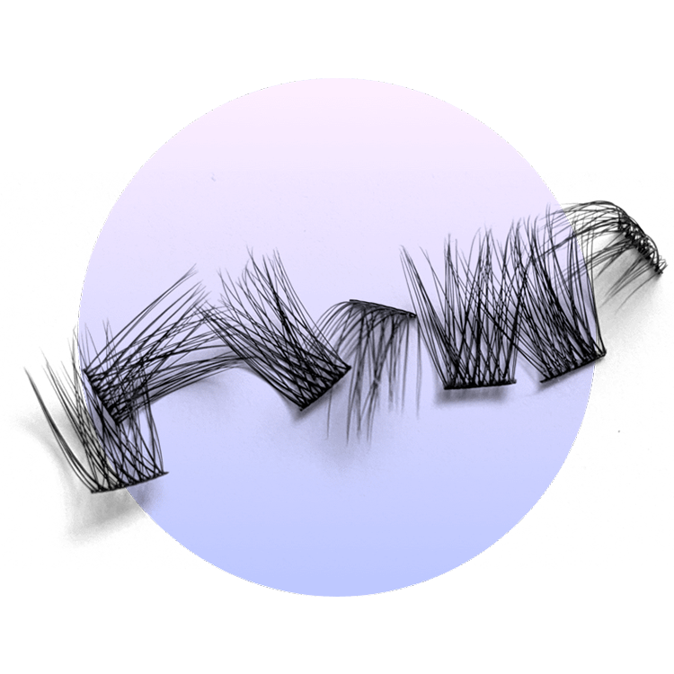 DIY Cluster Lash 3D 8D D Curl PBT Fiber Lashes сегменты тонкая лента из искусственной норки индивидуальные кластеры ресниц