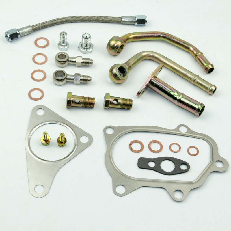 Turbo Oil Water Pipe Line Gasket Kit FOR -SUBARU EJ20 EJ25 TD04 TD05 TD06