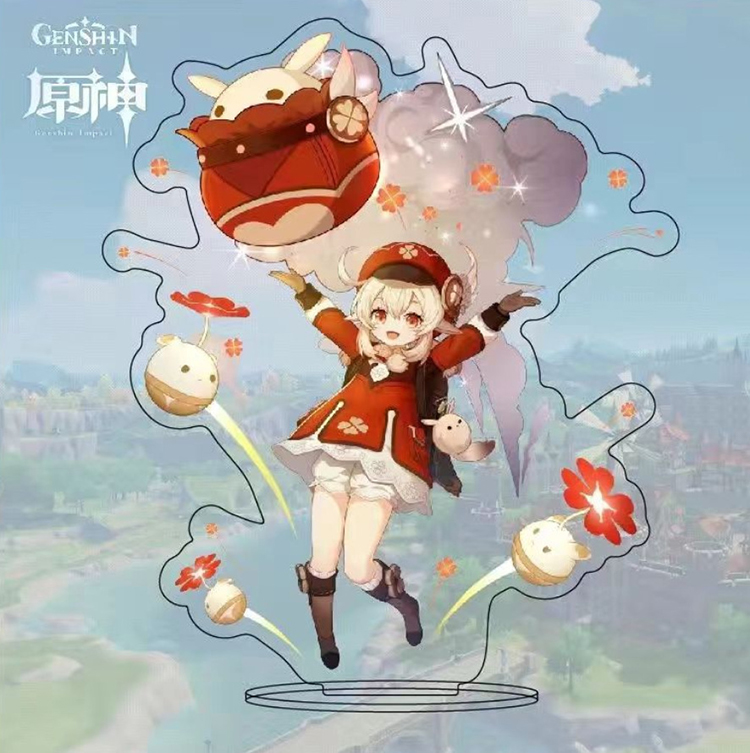 Периферийная акриловая большая стоячая карта Genshin, периферийная аниме, двухмерный подарок