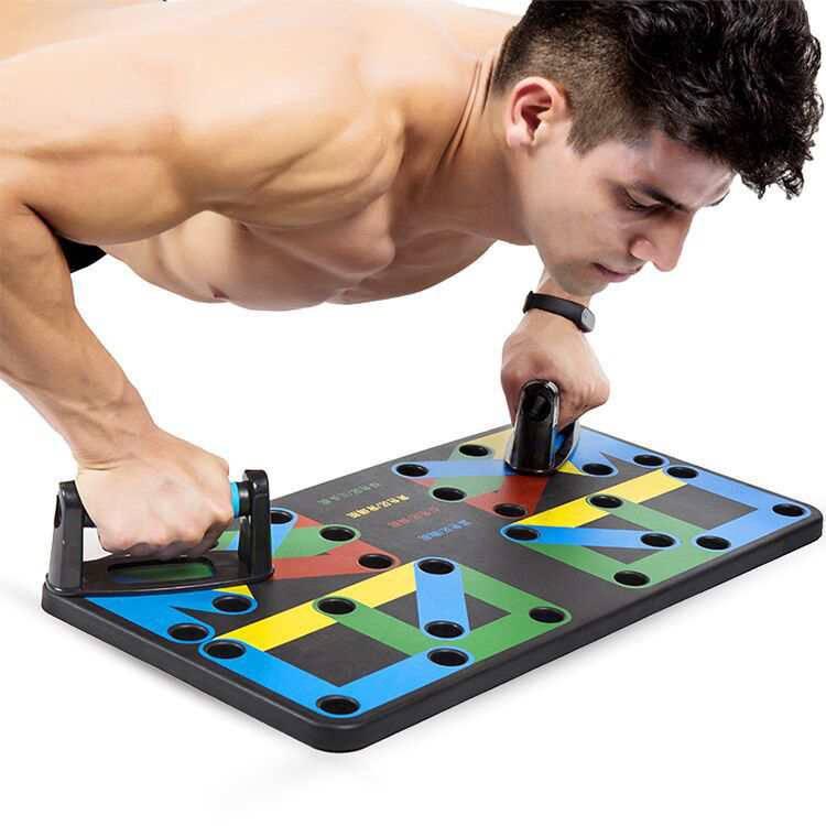 Multi-functional 9 in 1 Foldable Power Press Gym Fitness System Push Up Rack Board