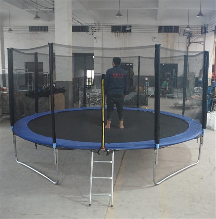 Professional Round Underground Commercial In Ground Adult 14ft Trampoline Outdoor Trampolim 12ft Trampolin With Enclosures