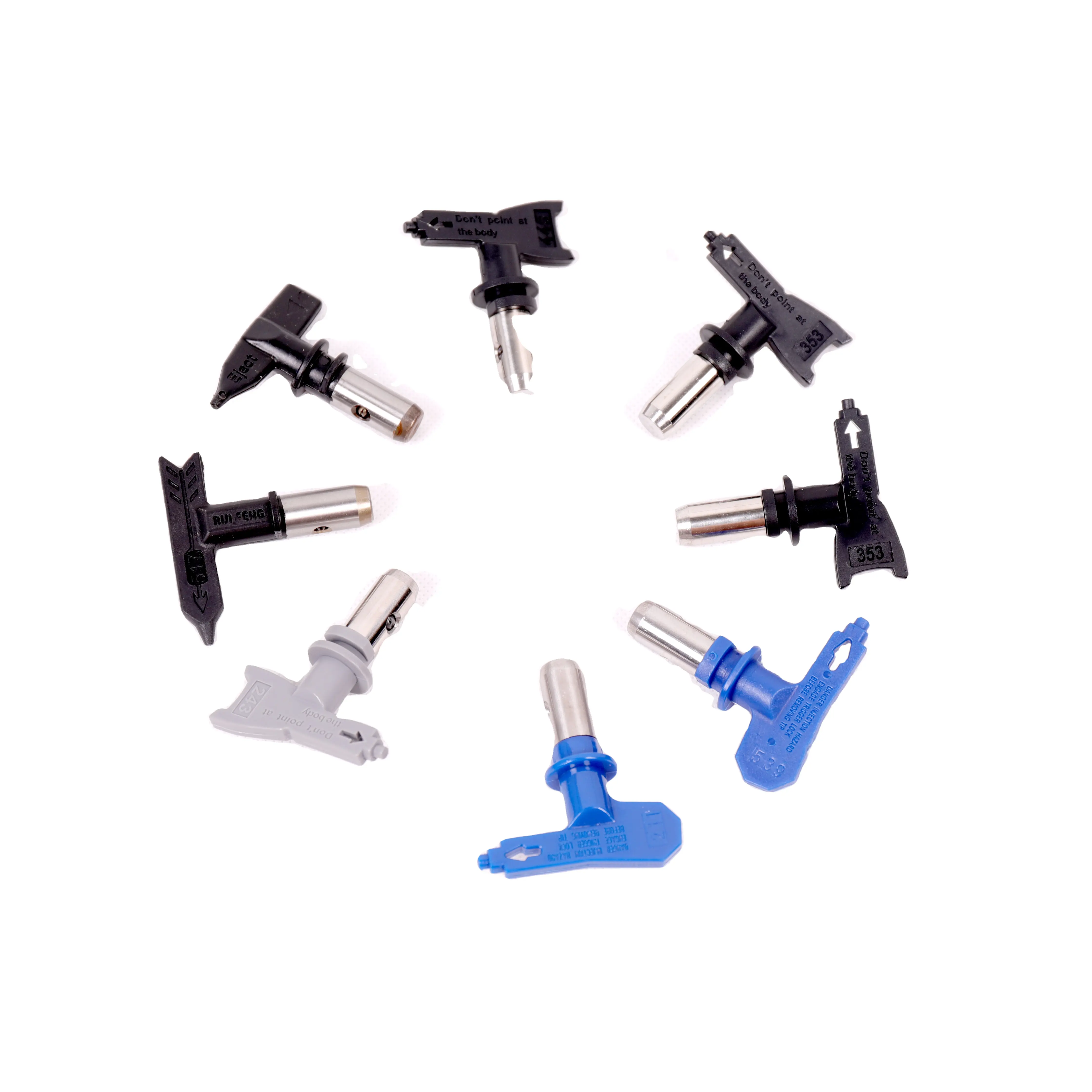 High quality airless tip and spray nozzle for airless paint sprayers
