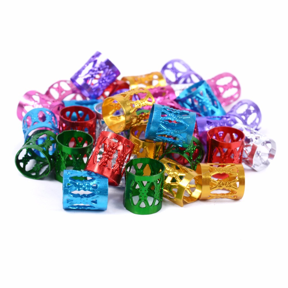 AIFANLIDE Wholesale hair beads for synthetic braid hair decoration accessories, dreadlocks braiding hair cuffs