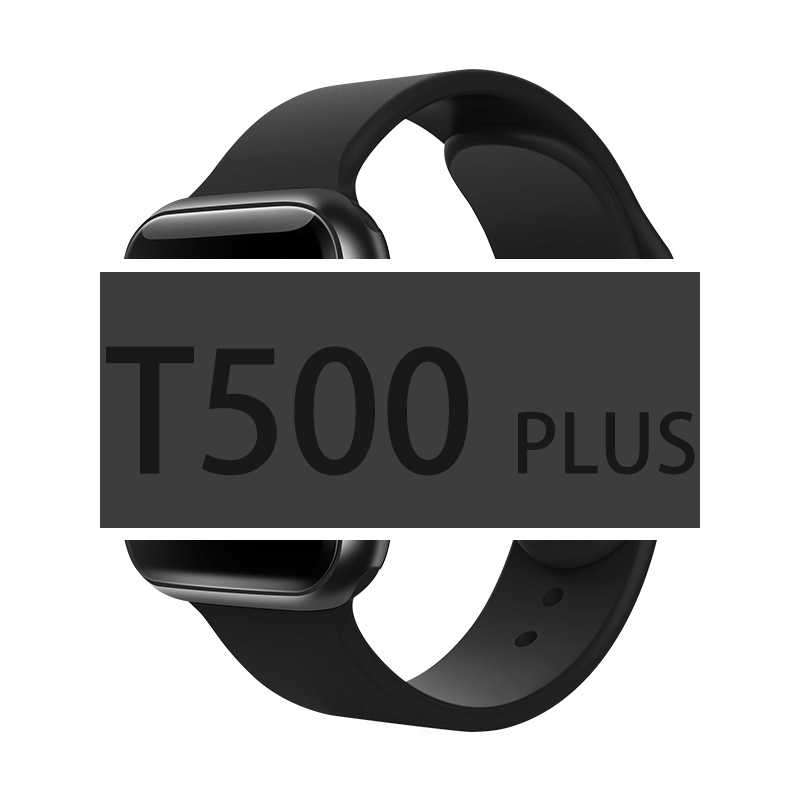 Смарт-часы Shenzhen T500 Plus, силиконовый ремешок, сенсорный экран, традиционные Смарт-часы с пульсометром и монитором сна, наручные часы 44 мм