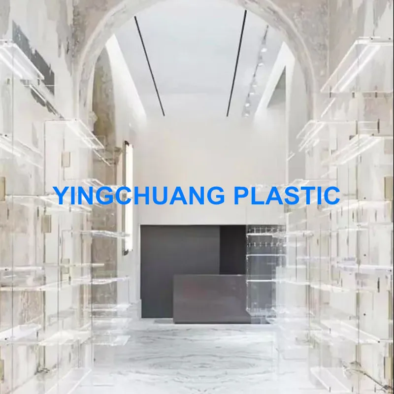 YINGCHUANG Transparent 2.44 x 1.22m Acrylic Sheets For Outdoor Sign Board