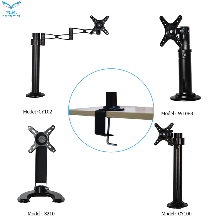 Монитор Soporte De Monitor с одинарным, двойным, тройным, многоуровневым монитором, Usb Rgb ЖК-дисплей, настольная подставка, газовый пружинный полюсный монитор, мониторы с креплением на стол