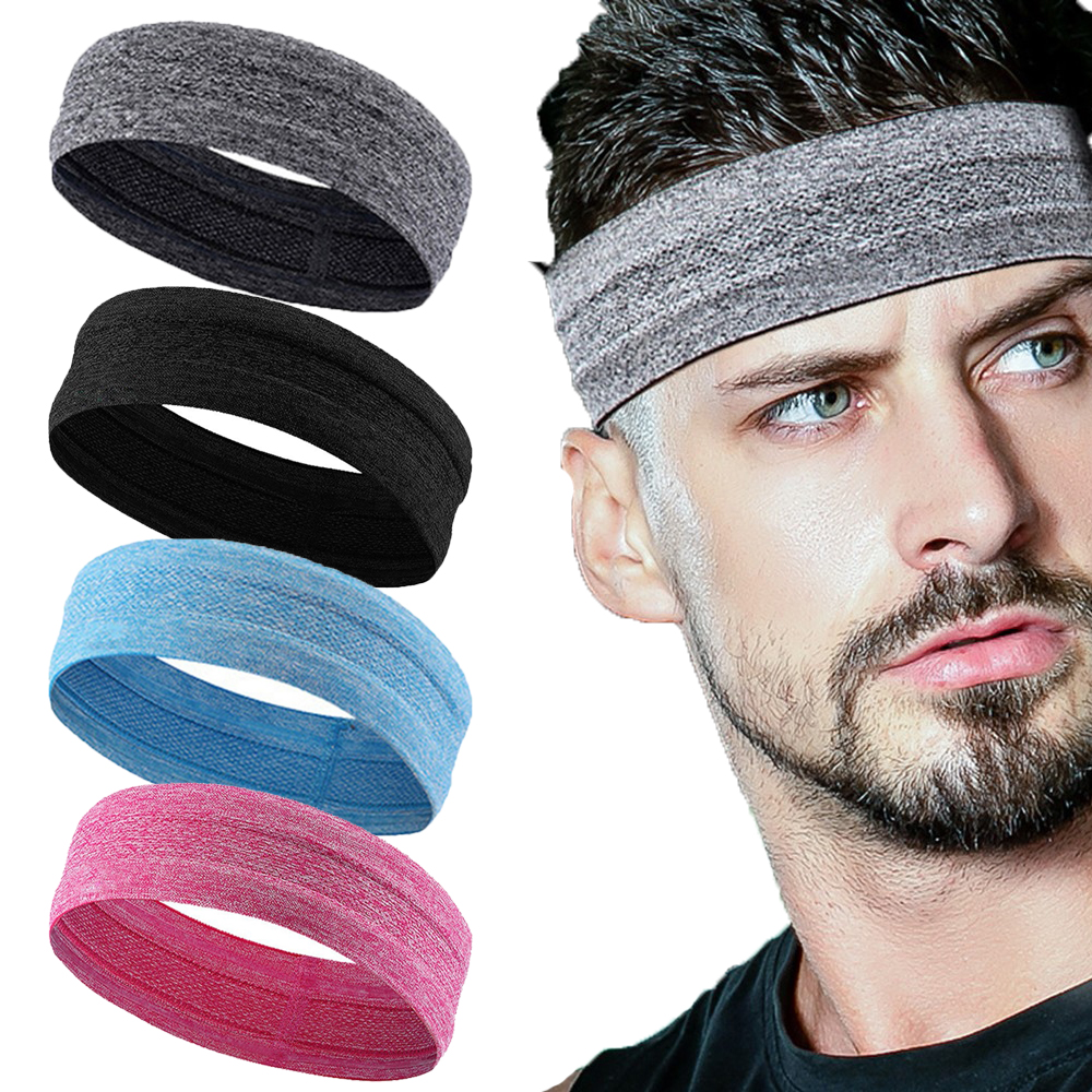 Man Woman Outdoor Portable Fitness Hair Bands Sports Headband Hair Elastic Sweatband for Cycling Yoga Running