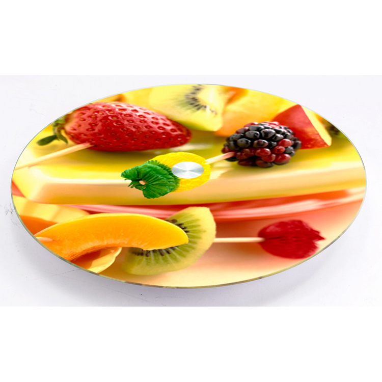 Amazon Hot selling customized logo rotating tempered glass lazy susan