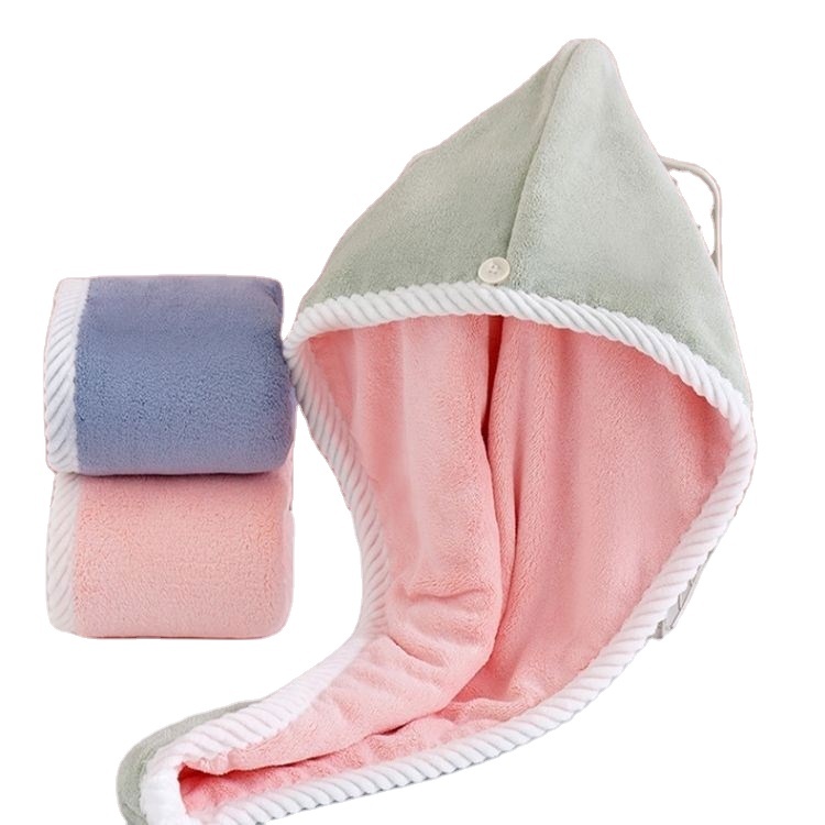 factory Outlet Advanced Technology Good Price Terry Coral fleece Shower Cap