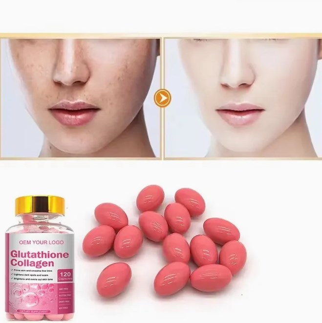 Hot Selling L-Glutathione Capsules Natural Antioxidant Health Supplements for Skin Lightening and Great Whitening Effect