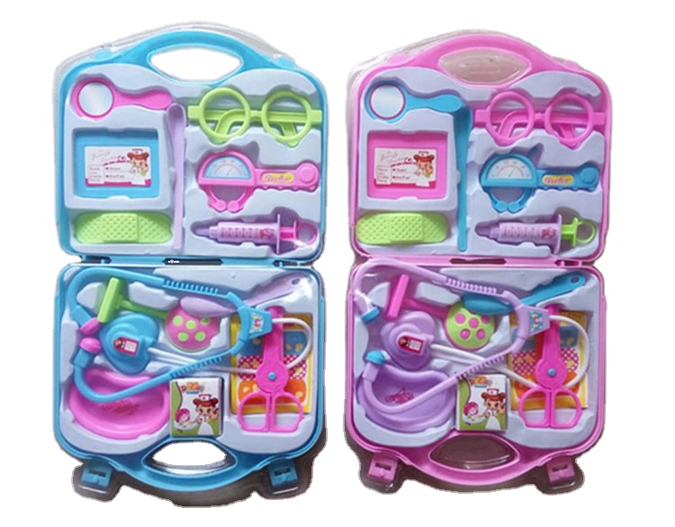 Toys for Children Girl Boy Kids Pretend Play Doctor Toys Red Medical Kit Dentist Medicine Box Sets Cloth Bag Packing Games