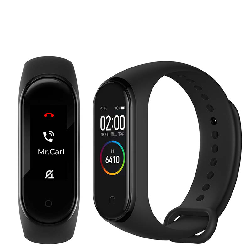Оригинальный Xiaomi Mi Band 4 смарт-браслет Mi Band 4 фитнес-браслет с пульсом 135 мАч цветной экран водонепроницаемый уровень 5ATM Xiaomi Mi Band 4
