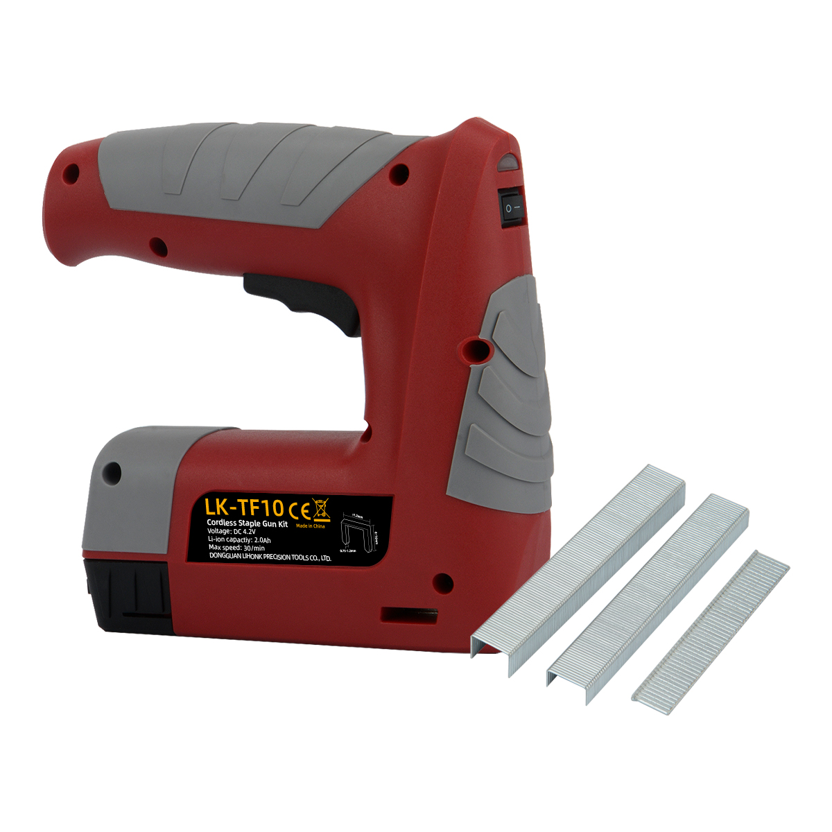 LK-TF10 2 in 1 Nailer gun wood stapler cloth leather cardboard stapling machine rechargeable battery nail gun woodworking tool