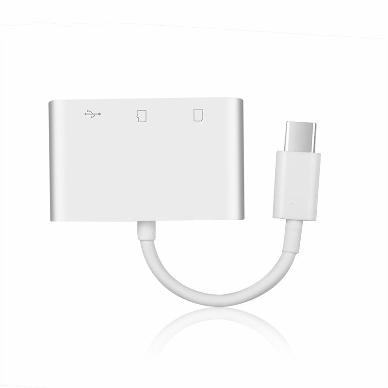 Кабель с разъемом USB типа C кард-ридер для SD TF USB подключение Смарт устройство чтения карт памяти адаптер для Macbook Pro портом Type-C