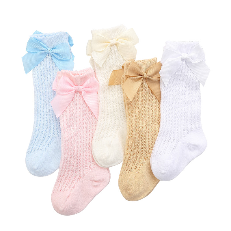 Summer Mesh Kids Infant Knee High Socks Cotton Baby Socks