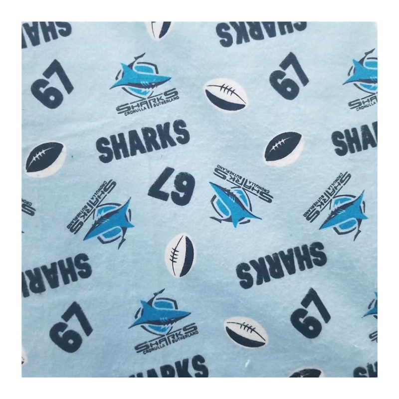 100% Cotton Flannel Printed Fabric stock