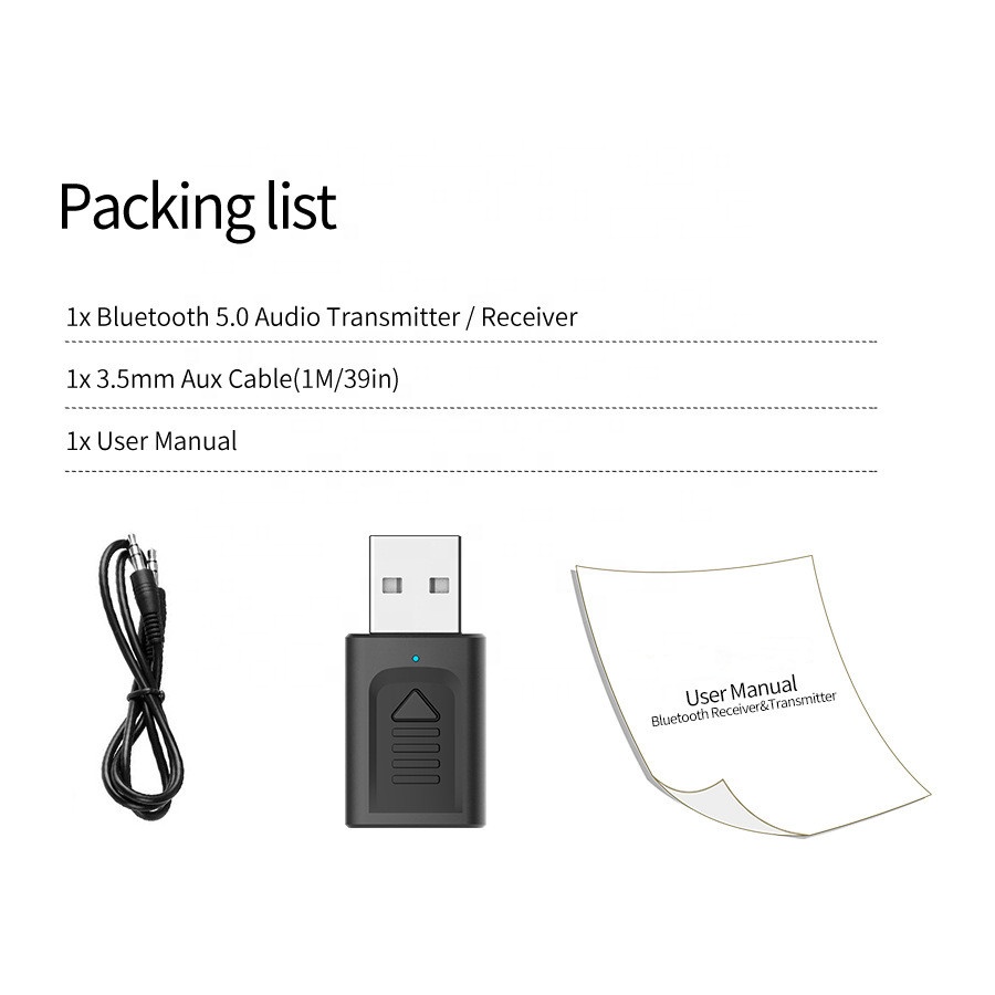 USB BT 5,0 аудио приемник передатчик 4 в 1 Мини стерео BT AUX RCA USB разъем 3,5 мм для ТВ ПК автомобильный беспроводной адаптер