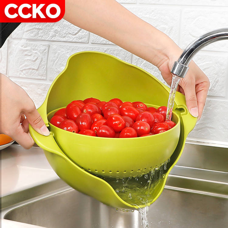 Хит продаж, пластиковый дуршлаг CCKO с чашей, вращающийся на 360 градусов, для кухни, мытья овощей и фруктов