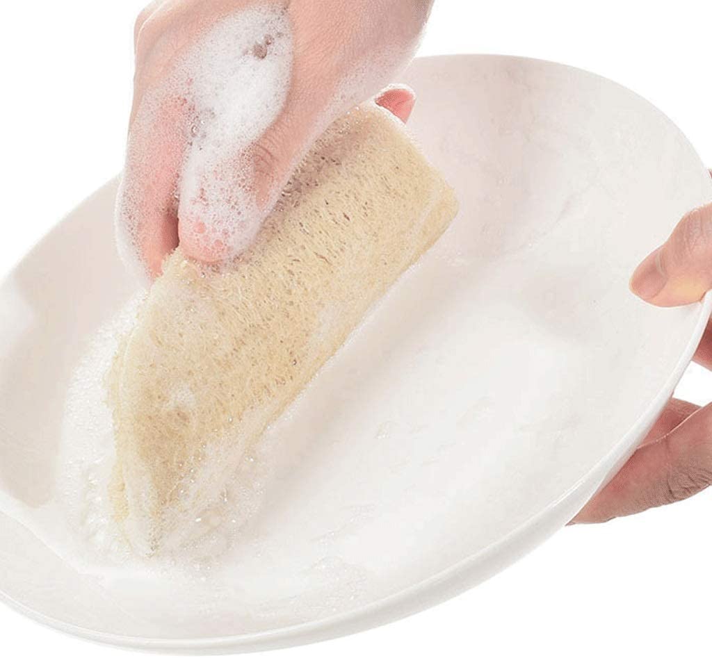 Моющаяся кухонная губка Luffa для мытья посуды, натуральная губка для мытья посуды