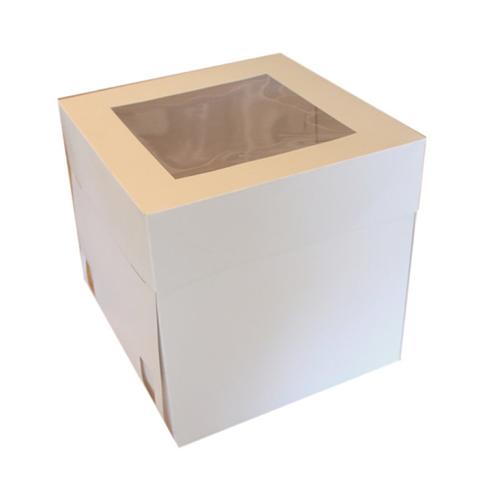 White Ivory Paper Wedding Cake Boxes Large Tall Cake Boxes for Wedding Party Birthday Celebrations
