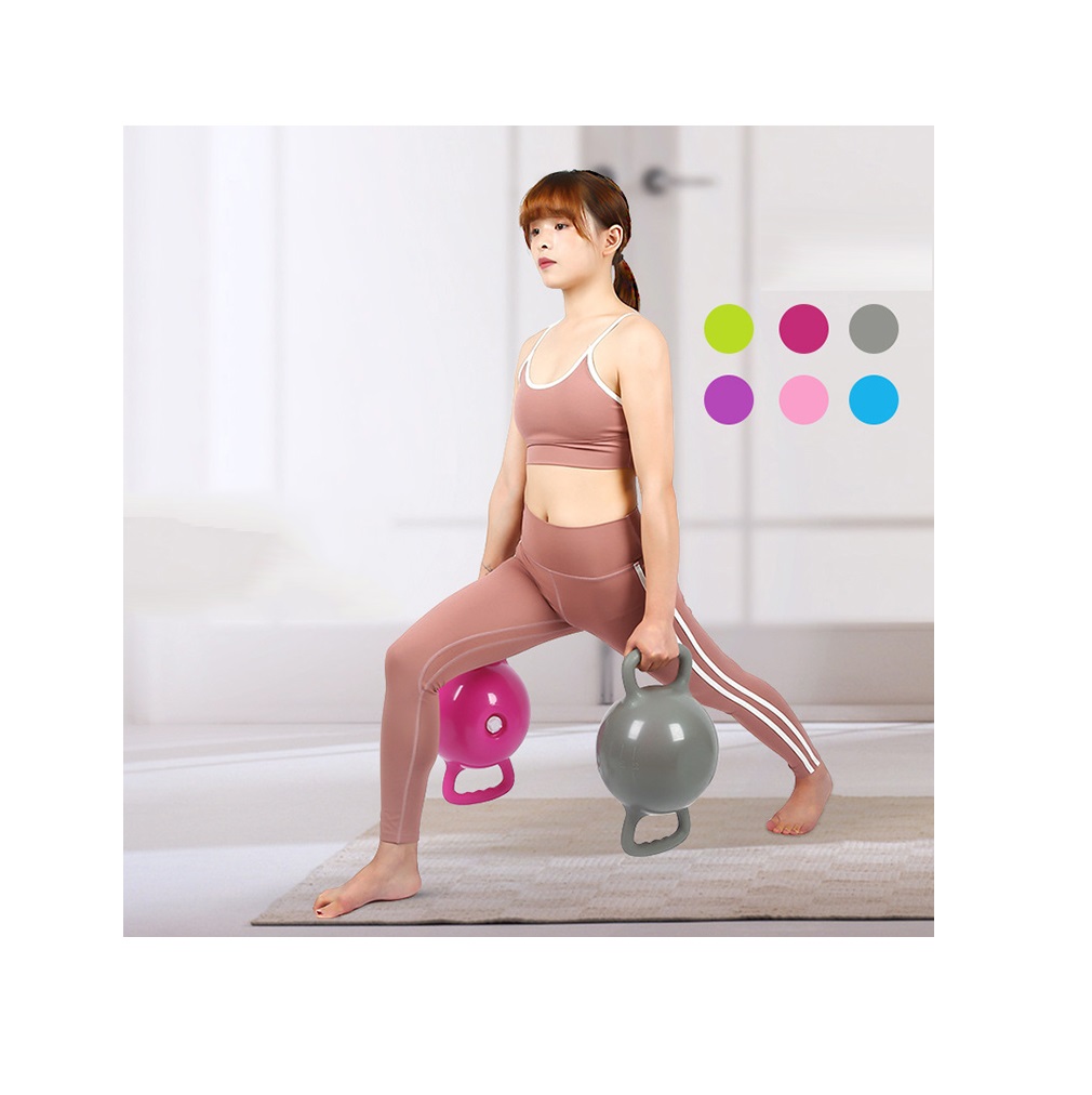 Wholesale stock water injection dumbbell double handle exercise gym workout kettle bell