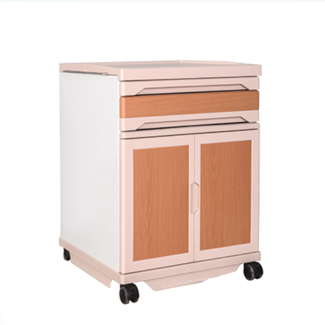 Factory Price cabinets abs medical hospital bedside table Medical Cabinet Hospital Bed Table With Drawer
