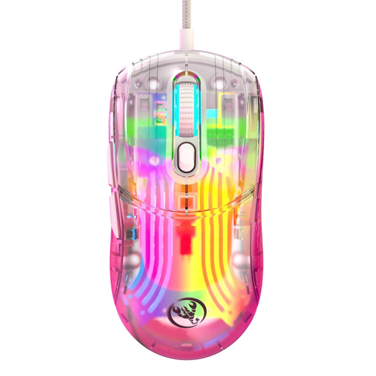 X400 7 клавиш прозрачная Проводная игровая мышь с RGB компьютерная игровая USB мышь