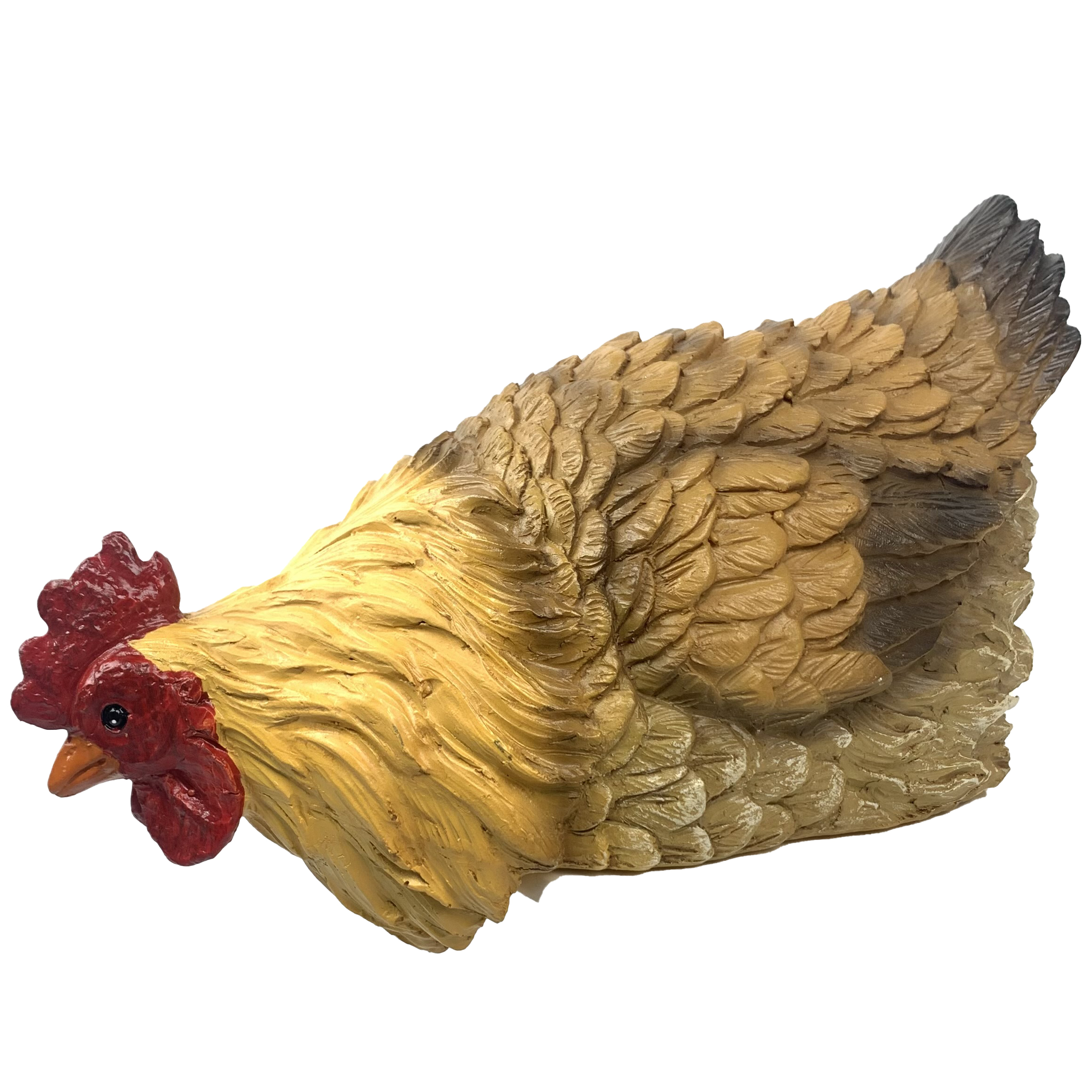 rooster hen Polyresin Decorative shelf desk garden Ornament
