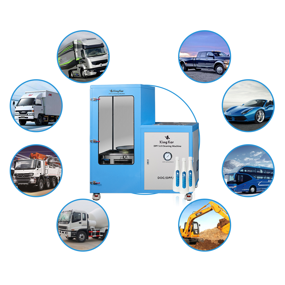 Kingkar 60mins Stainless Steel DOC SCR Carbon Cleaning DPF Cleaning Machine High Pressure