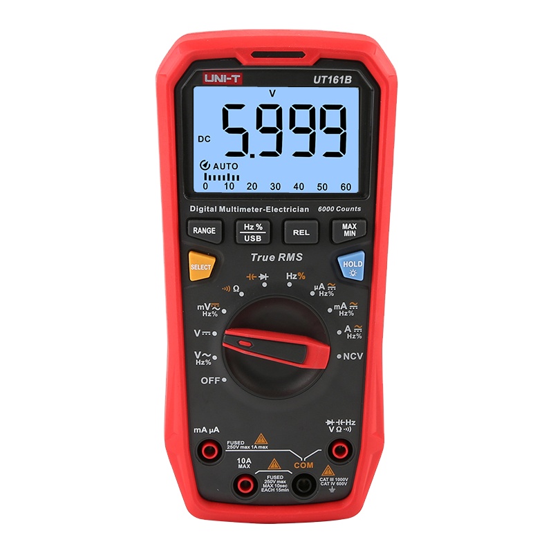 UNI-T UT161B 1000V 10A Умный Цифровой мультиметр профессиональный тестер True RMS CE вольтметр электрические инструменты AC DC измеритель напряжения