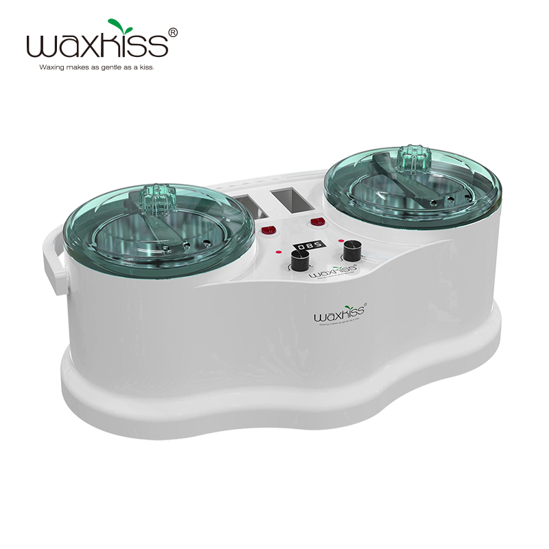 WAXKISS Горячая распродажа! Цифровой двойной 800 г олова нагревания воска, Накручивающийся депилятор и Double100ml картридж рулон двойной нагреватель для воска