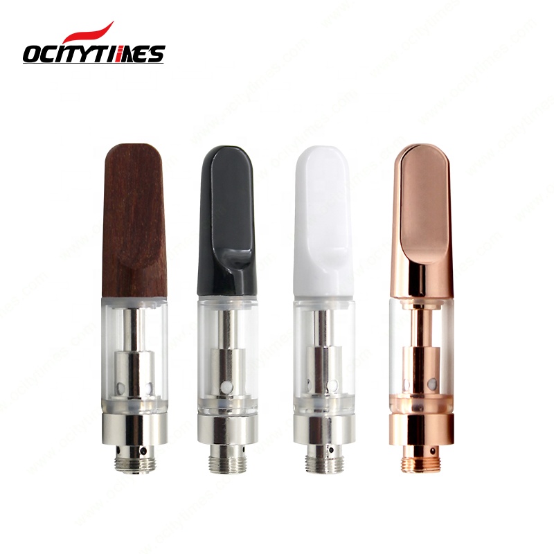 Shenzhen supplier 510 glass tank Ocitytimes wholesale ceramic coil cbd atomizer C4 cartridge