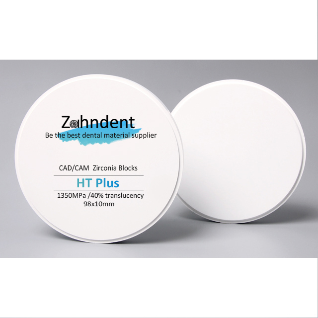 Zahndent HT зубные фрезерные циркониевые высокопрочные Зубные имплантаты HT белые стоматологические циркониевые блоки