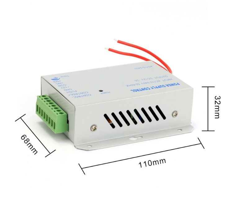 Metal Switch Power supply support all kinds of the door entry for AC110-240V to DC12V/15V