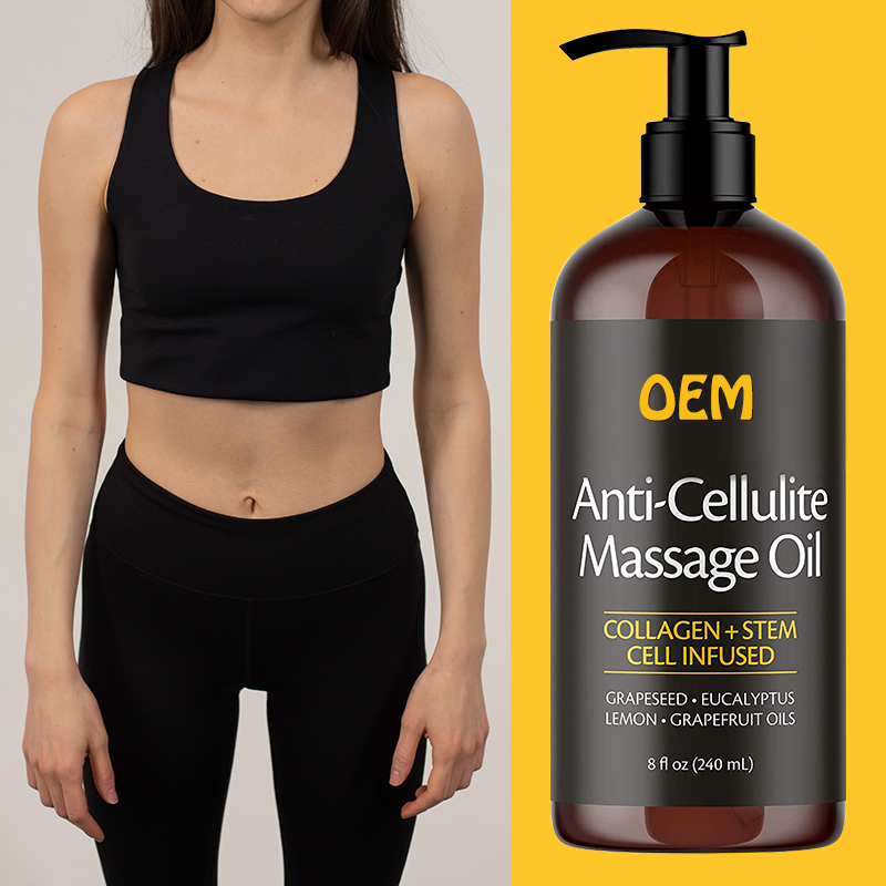 Private label OEM Natural Plant Extract Skin Firming and Tightening Anti Cellulite Body Massage Oil