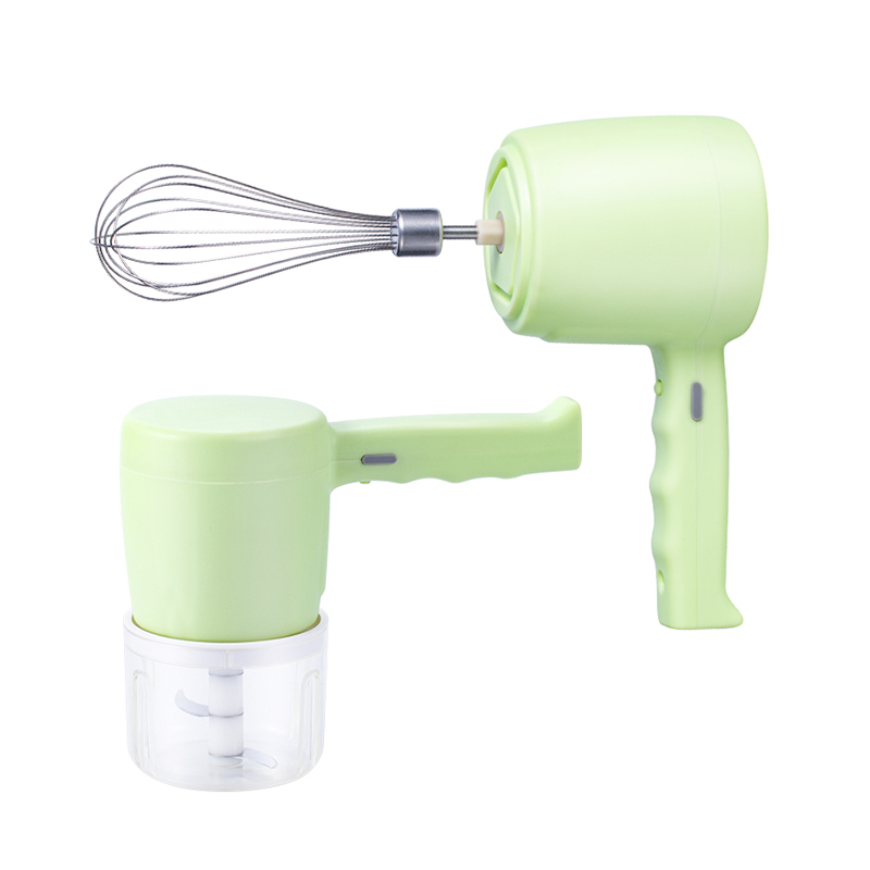2021 hot sale oem kitchen wireless charging food garlic chopper egg beater hand held mini electric egg whisk