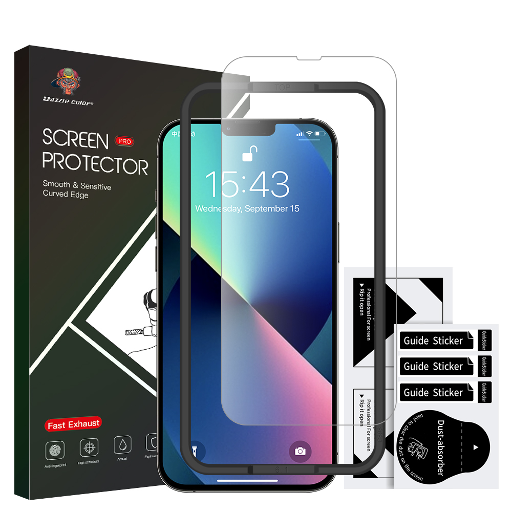 2 pack Factory Wholesale OEM ODM Amazon Newest HD 2.5D 9H Tempered Glass Screen Protector for iphone 13 mini pro max