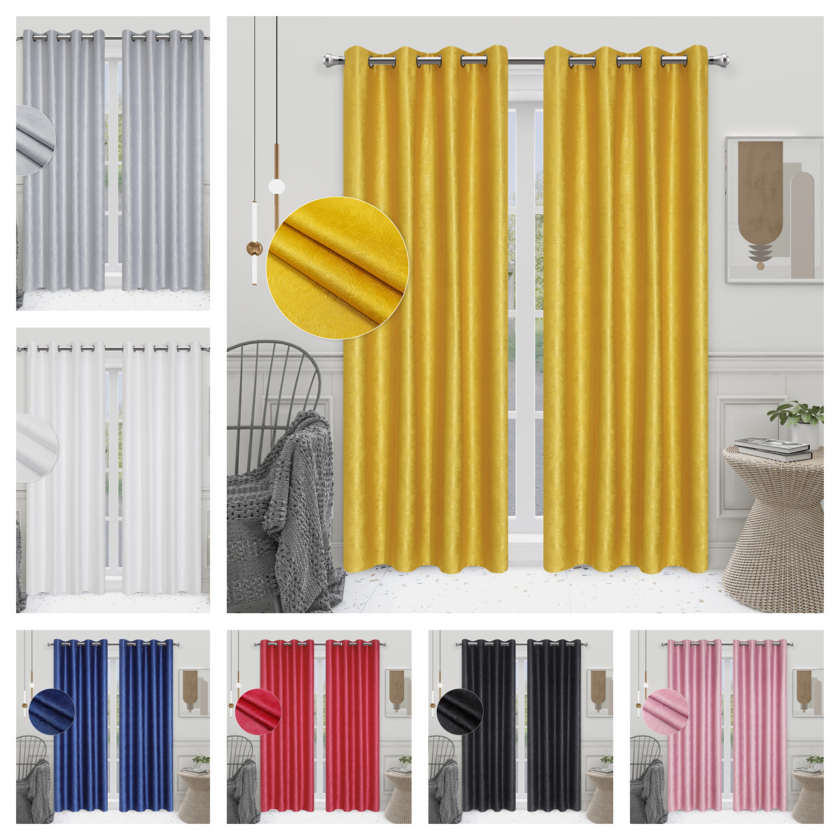 Custom Hotel Apartment Home Living Room Luxury Bedroom Curtains
