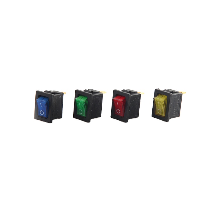 JIAOU KCD1-102N вкл/выкл с подсветкой кулисный переключатель 15*21 3 штыря 2 Позиции желобковый выключатель