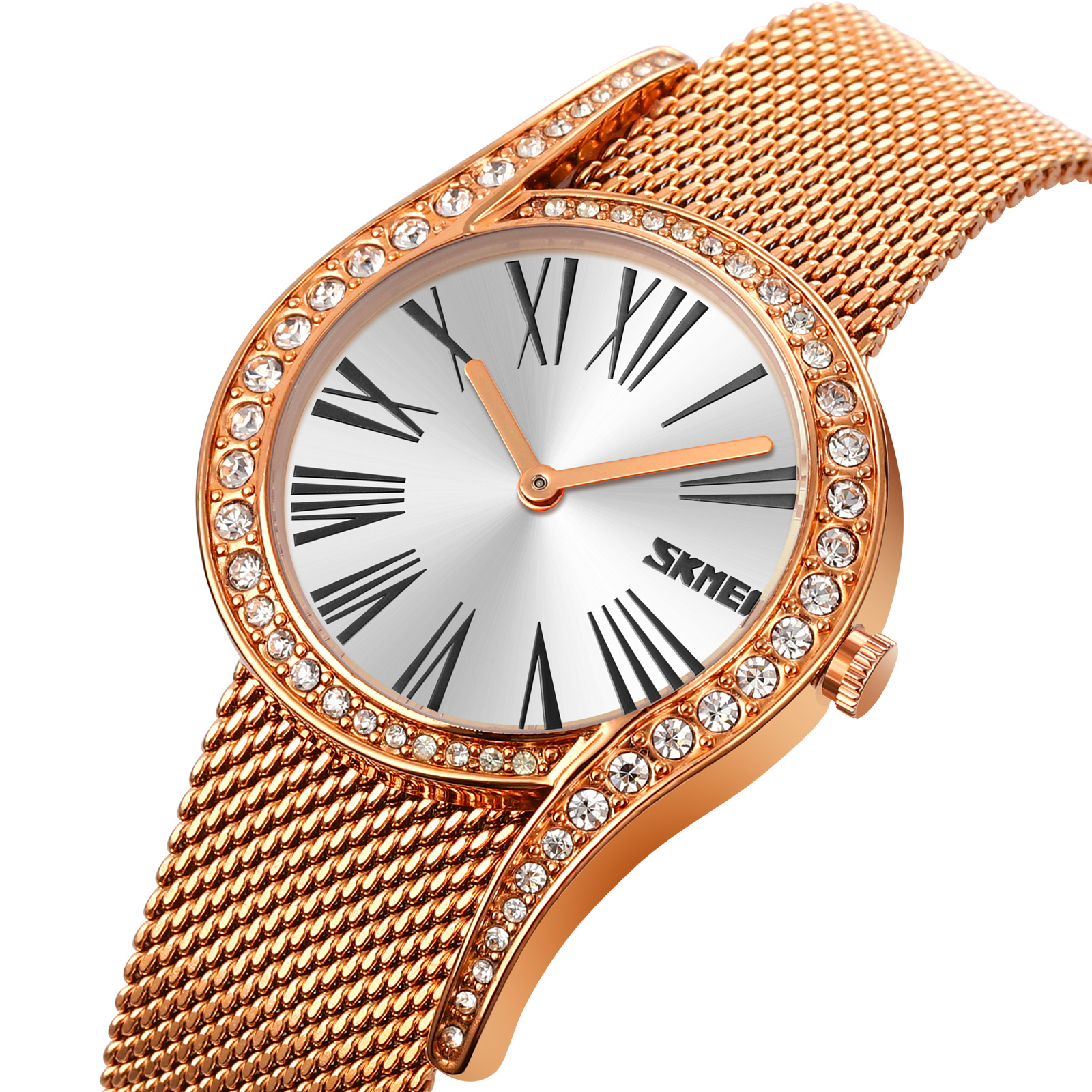 skmei 9252 Hot Trend Milano Stainless Steel Hand Lady Wristwatch Custom Logo Luxury Brand Wrist Quartz Women Watch for 2021