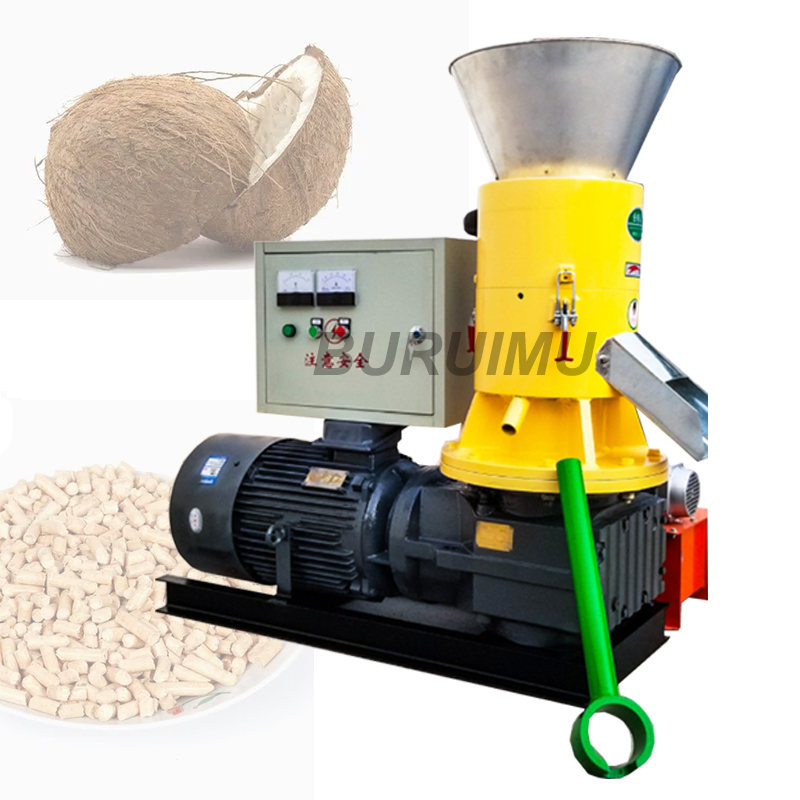 Biomass Wood Pellets Machine Sawdust Coconut Shell Wood Pellet Making Maker Flat Die Granule Mill Manufacturer
