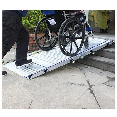 Aluminum portable folding dis-able wheelchair ramp wheelchair foldable
