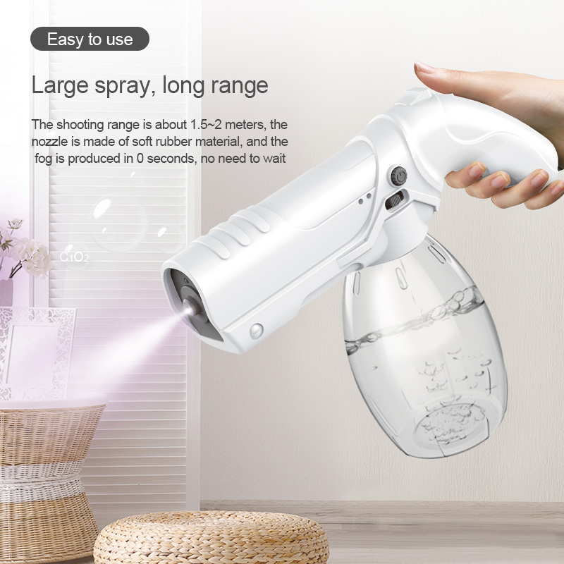 Portable Home USB Charging UV Disinfection Wireless Nano Air Spray Gun