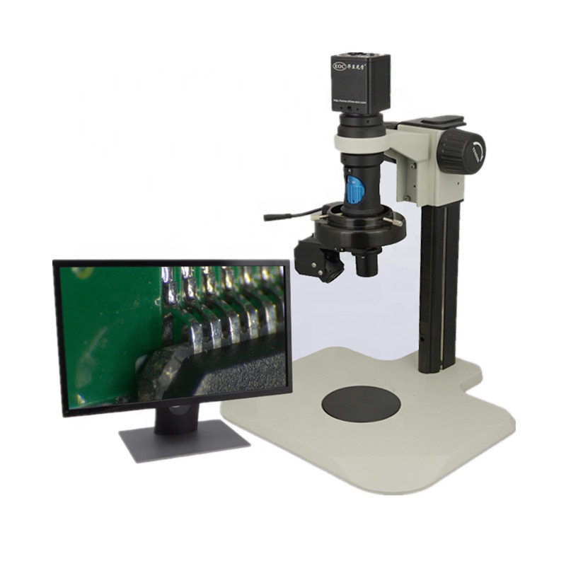 EOC 3D Zoom Optical Instruments Smt Soldering Digital Hd Microscope Video Microscope Monocular HDMI-compatible 1920x1080