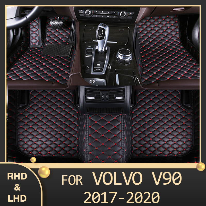 MIDOON автомобильные коврики для VOLVO V90 2017 2018 2019 2020 пользовательские автомобильные коврики для автомобильных ковров