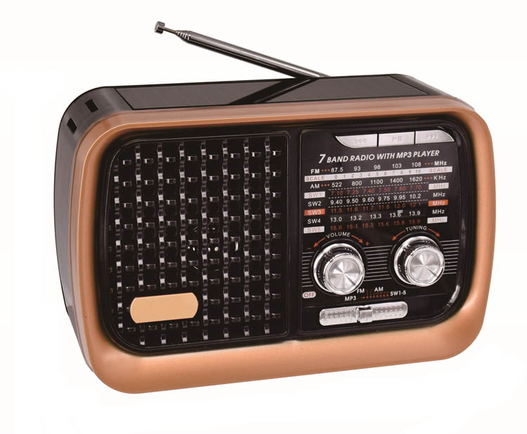 2020 новый ретро синий зуб AM FM SW многодиапазонный солнечной энергии Радио USB TF MP3 плеер