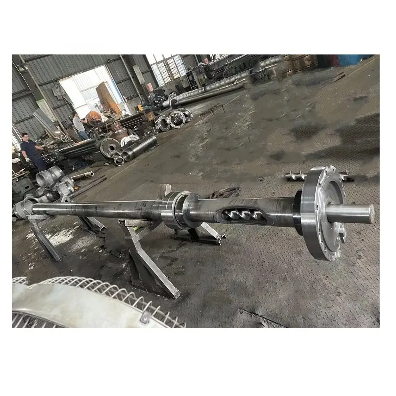 Screw Barrel For Extruder And Plastic Granulator Recycling Machine For Waste Agriculture Film